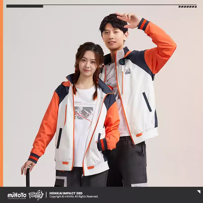 Anime Cosplay For Couples - Płaszcz Kiana z gry miHoYo Honkai
