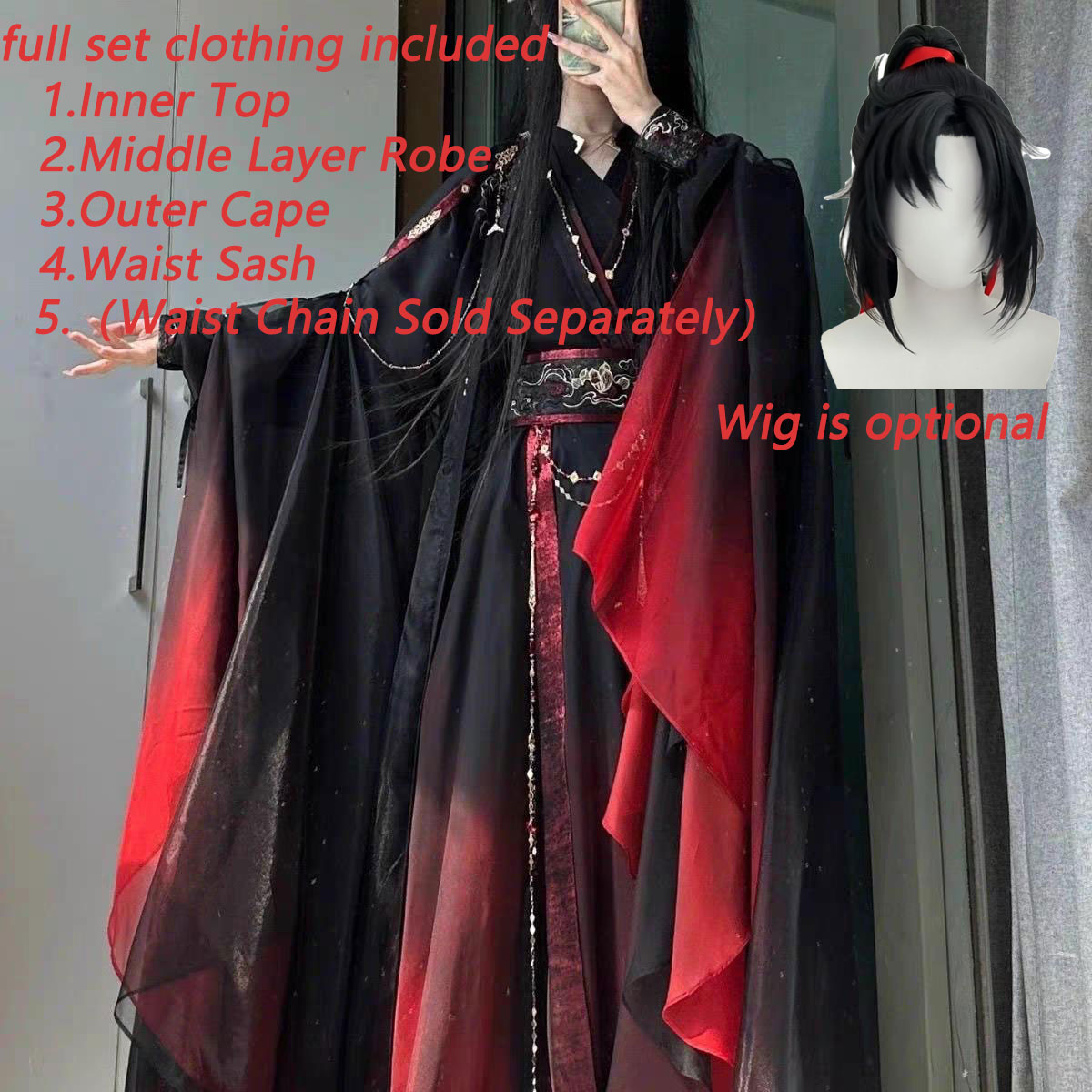 Anime Cosplay Clothes - Unisexowy strój w stylu starożytnych chińskich