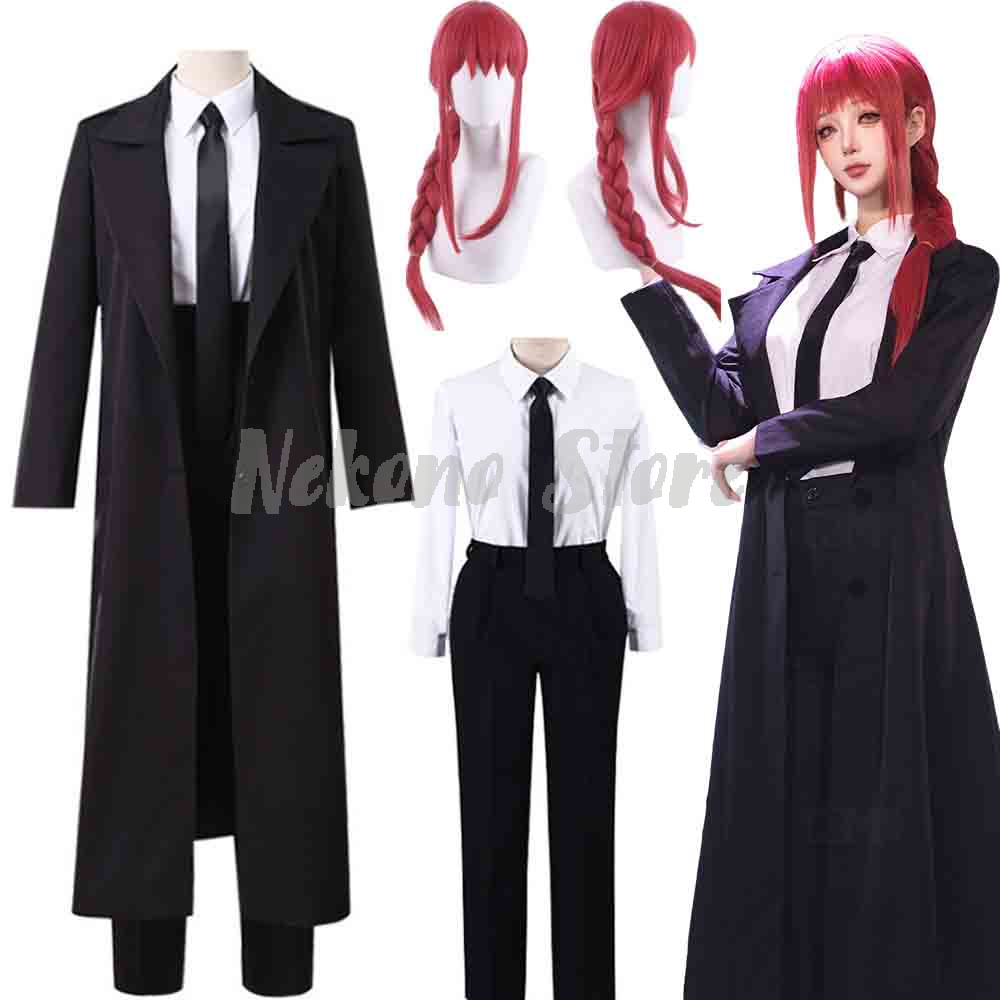 Anime Cosplay Makima - Anime Makima Strój Cosplay Mundurek Płaszcz