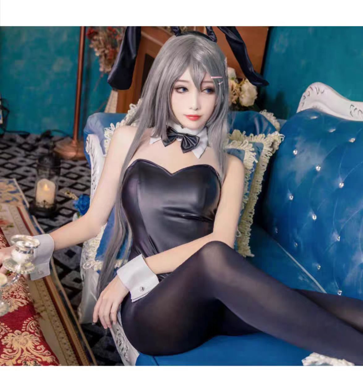 Cosplay Anime Bunny Girl - Seksowny strój króliczka Sakurajima Mai, kostium
