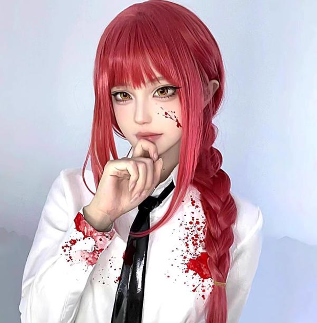 Anime Cosplay Makima - Peruka Makima Cosplay Damska Peruka na