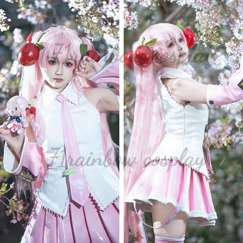 Stroje Cosplay Sakura Mikuu, M – Anime Cosplay Miku recenzja i cena