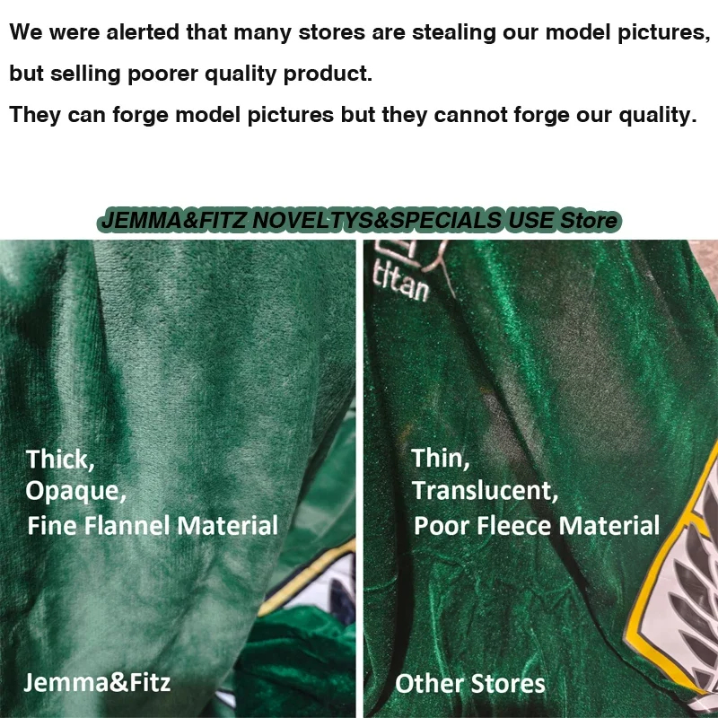 Koc Flanelowy Płaszcz Peleryna – Attack Titan Cloak recenzja i cena
