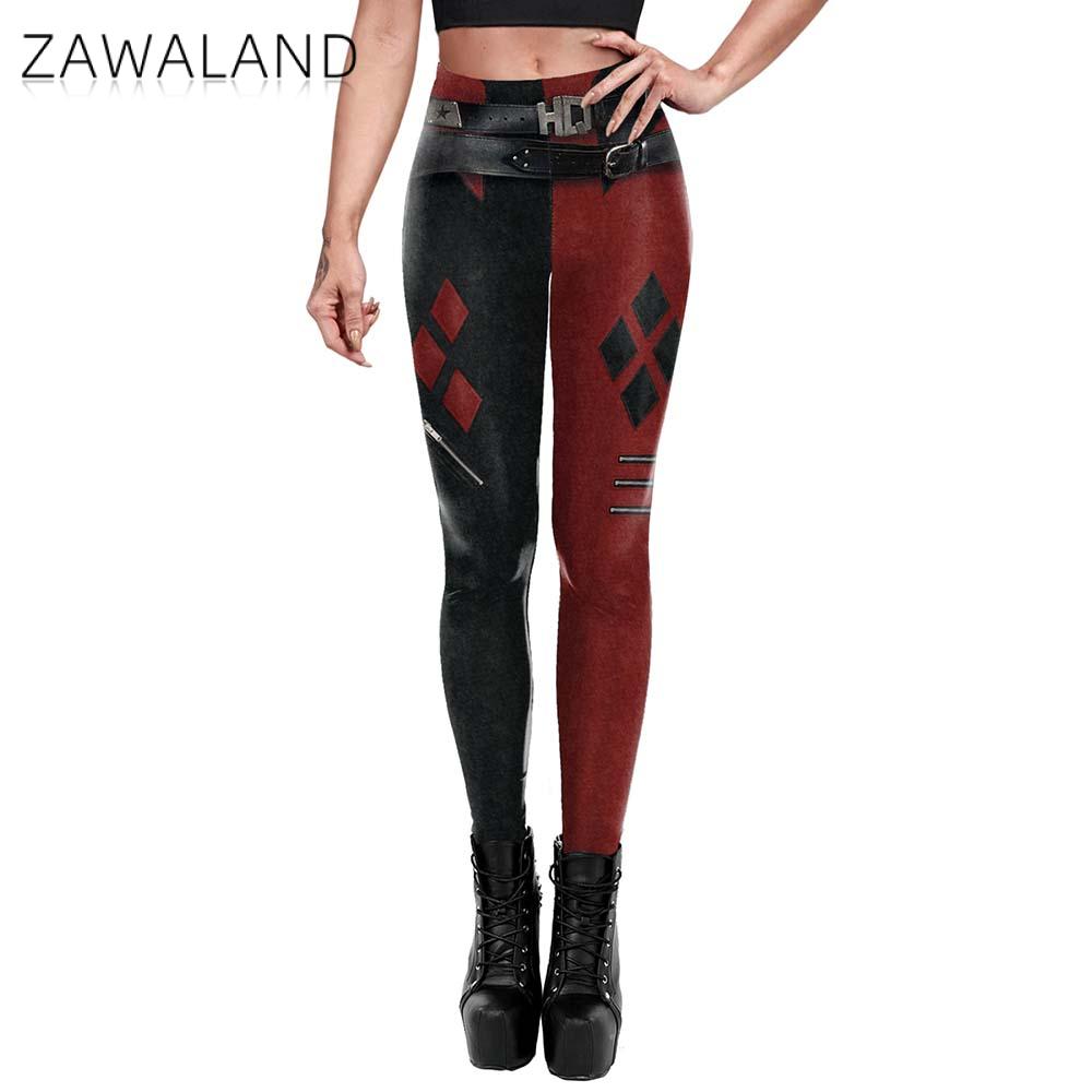 ZAWALAND legginsy dla kobiet C – Anime Harley Quinn Cosplay recenzja i cena
