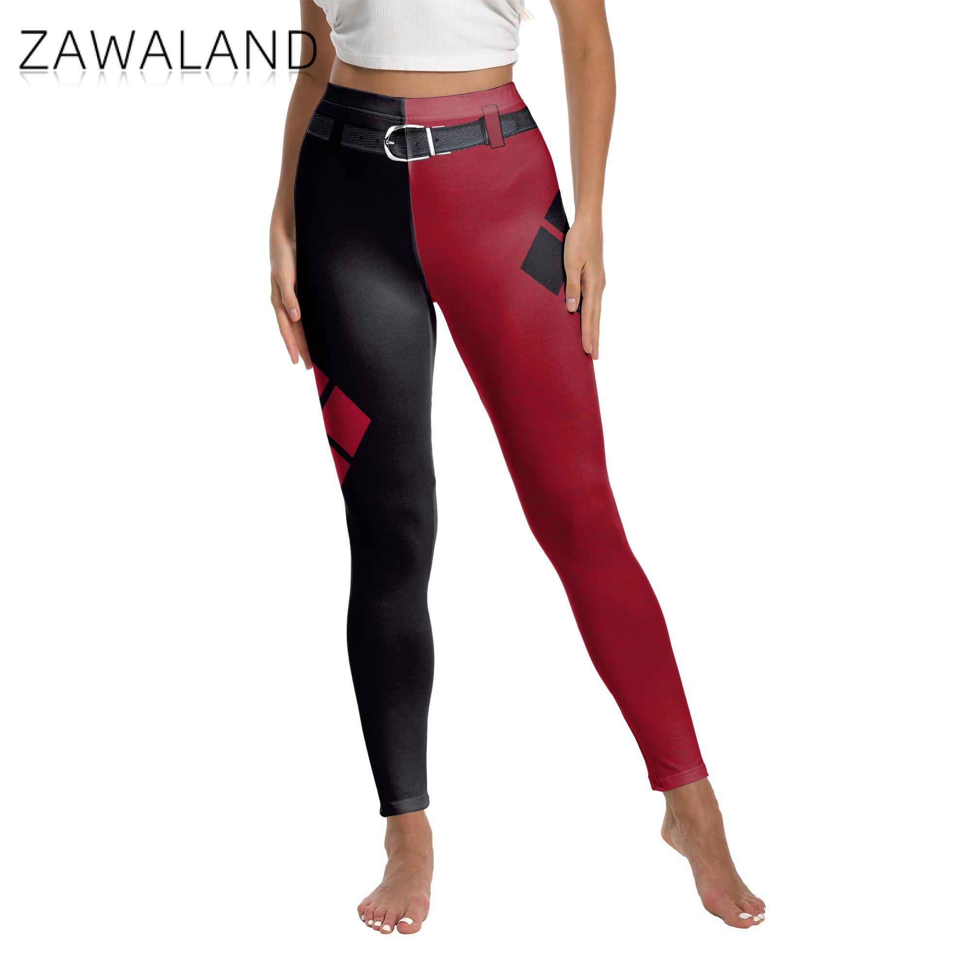 ZAWALAND legginsy dla kobiet C – Anime Harley Quinn Cosplay recenzja i cena