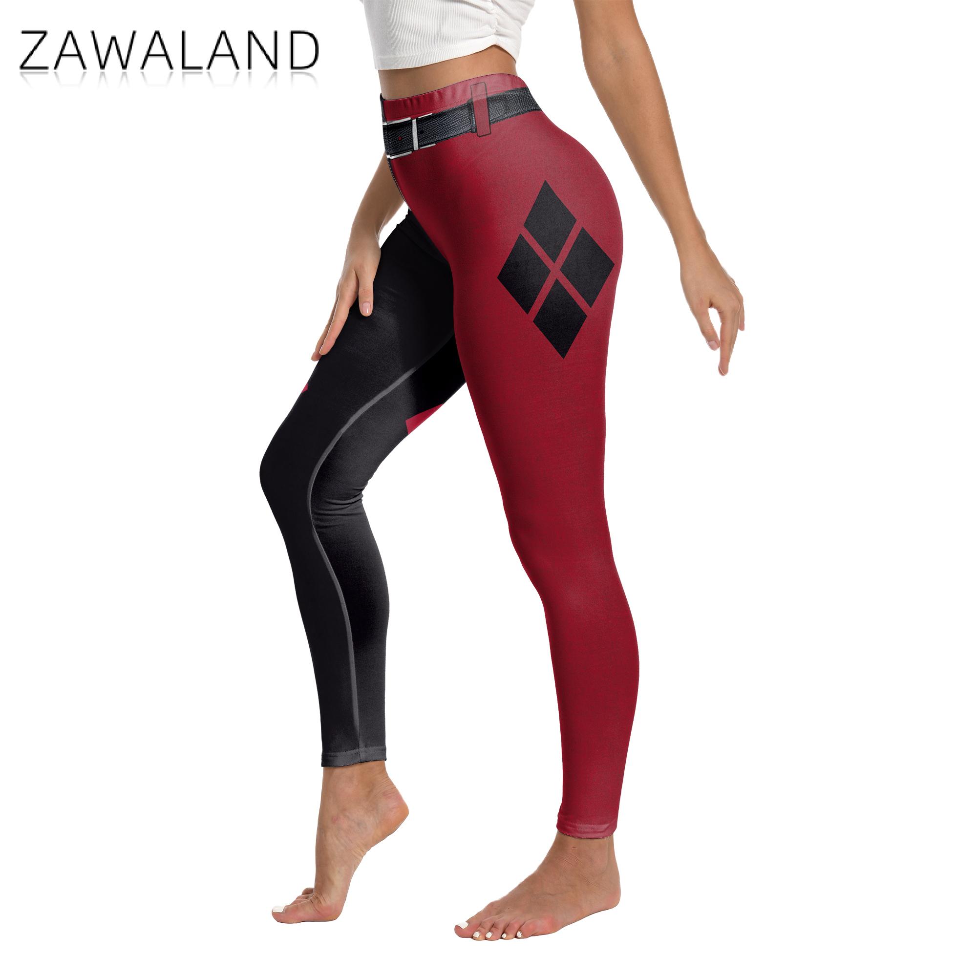 ZAWALAND legginsy dla kobiet C – Anime Harley Quinn Cosplay recenzja i cena