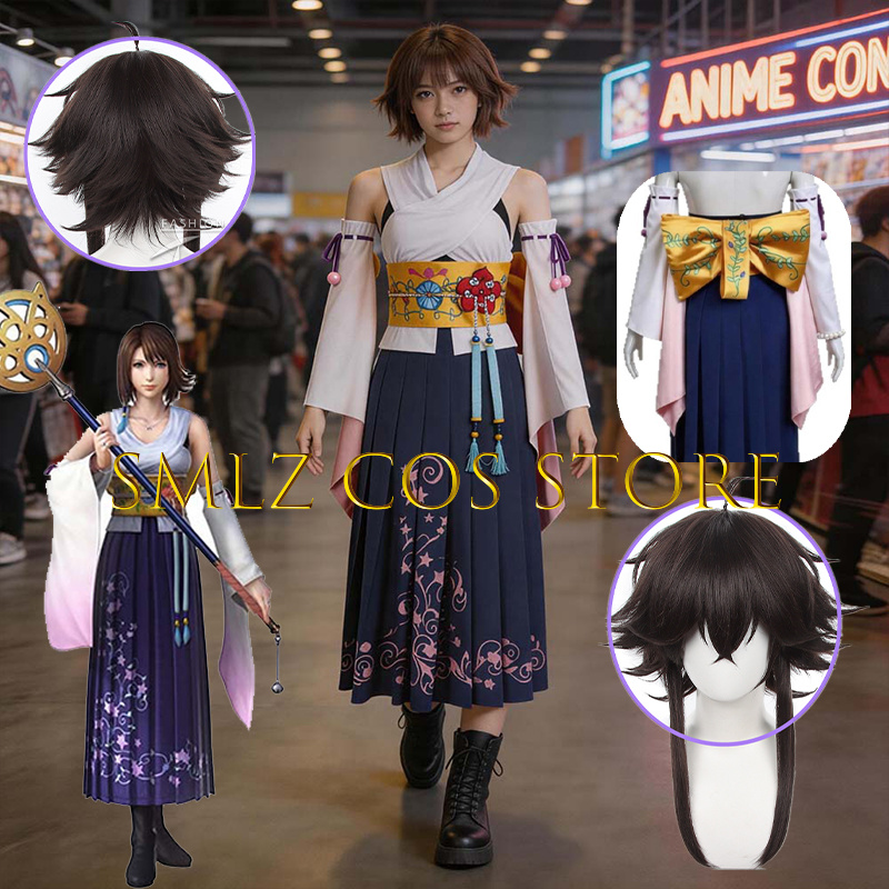 Smlz FFX Yuna Cosplay Anime FF – Anime Cosplay Female recenzja i cena