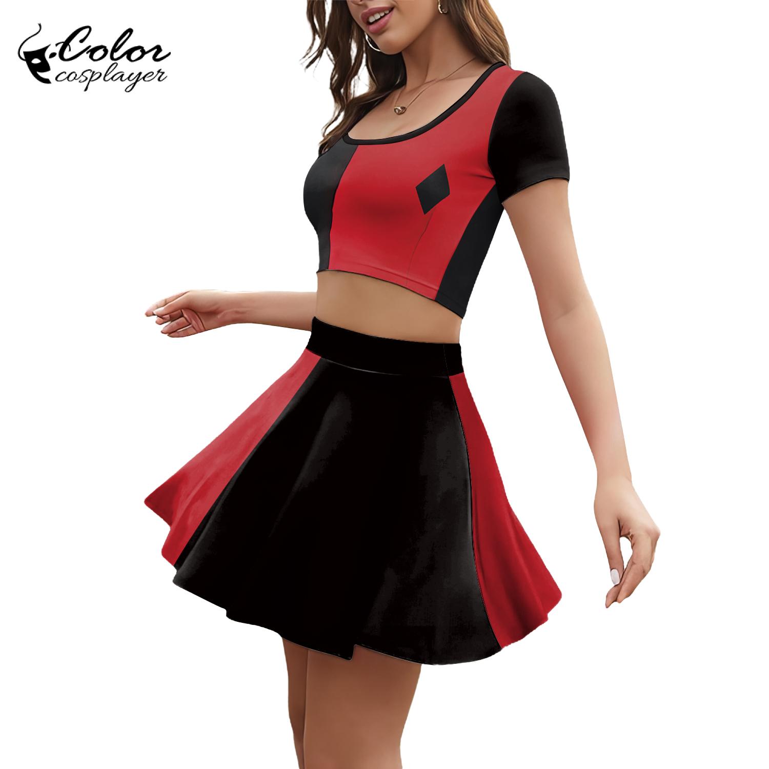Kostium Cosplayer Kolorowy Fil – Anime Harley Quinn Cosplay recenzja i cena