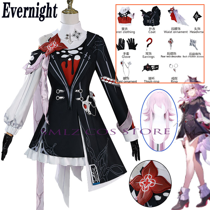 Nowy strój cosplay Evernight z – Anime Cosplay Party recenzja i cena